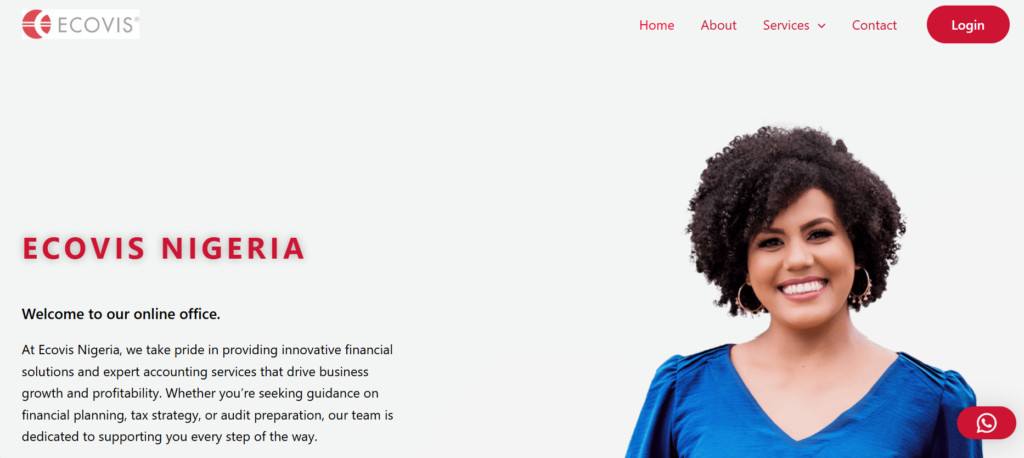ecovis ng website redesign screenshot
