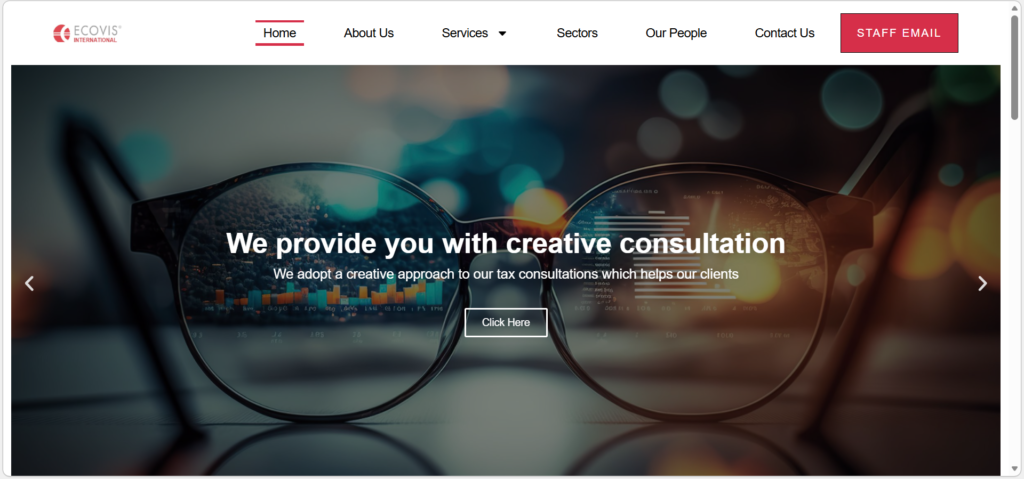 ecovis old website screenshot