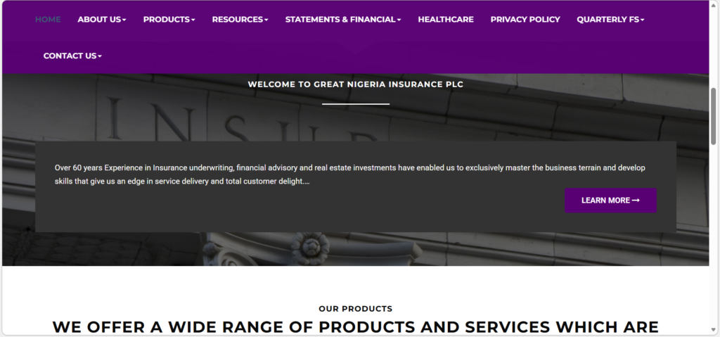 gni old website screenshot